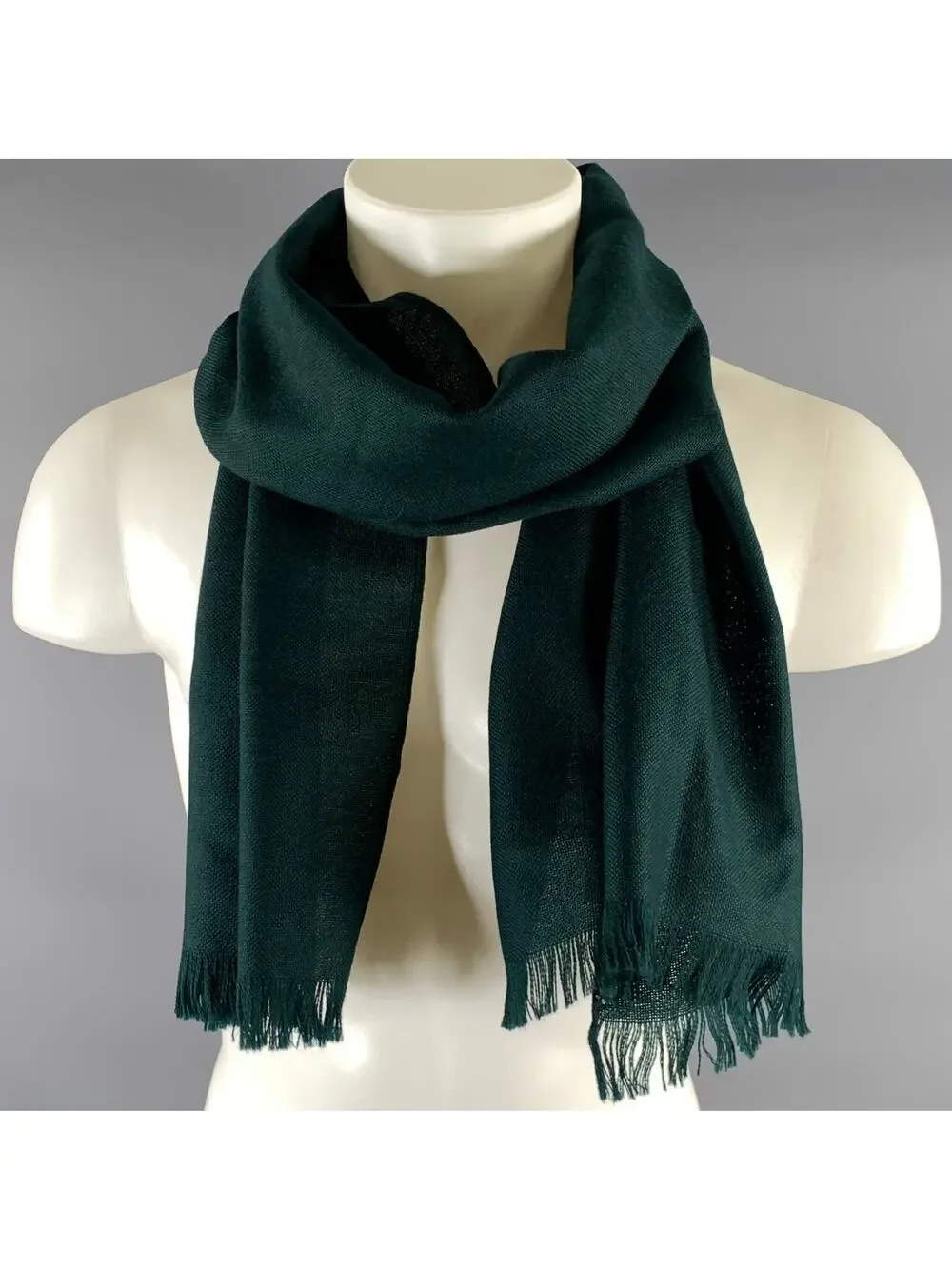 Size Green Knit Scarves